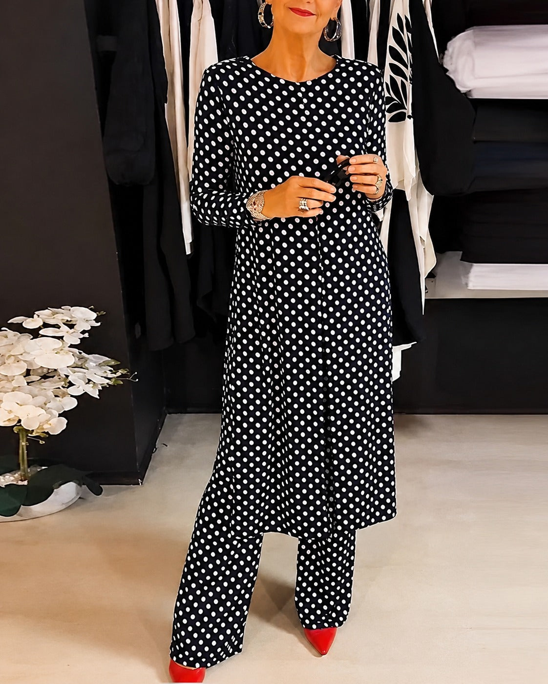 Diana - Schickes Punkte-Schlitz-Ensemble