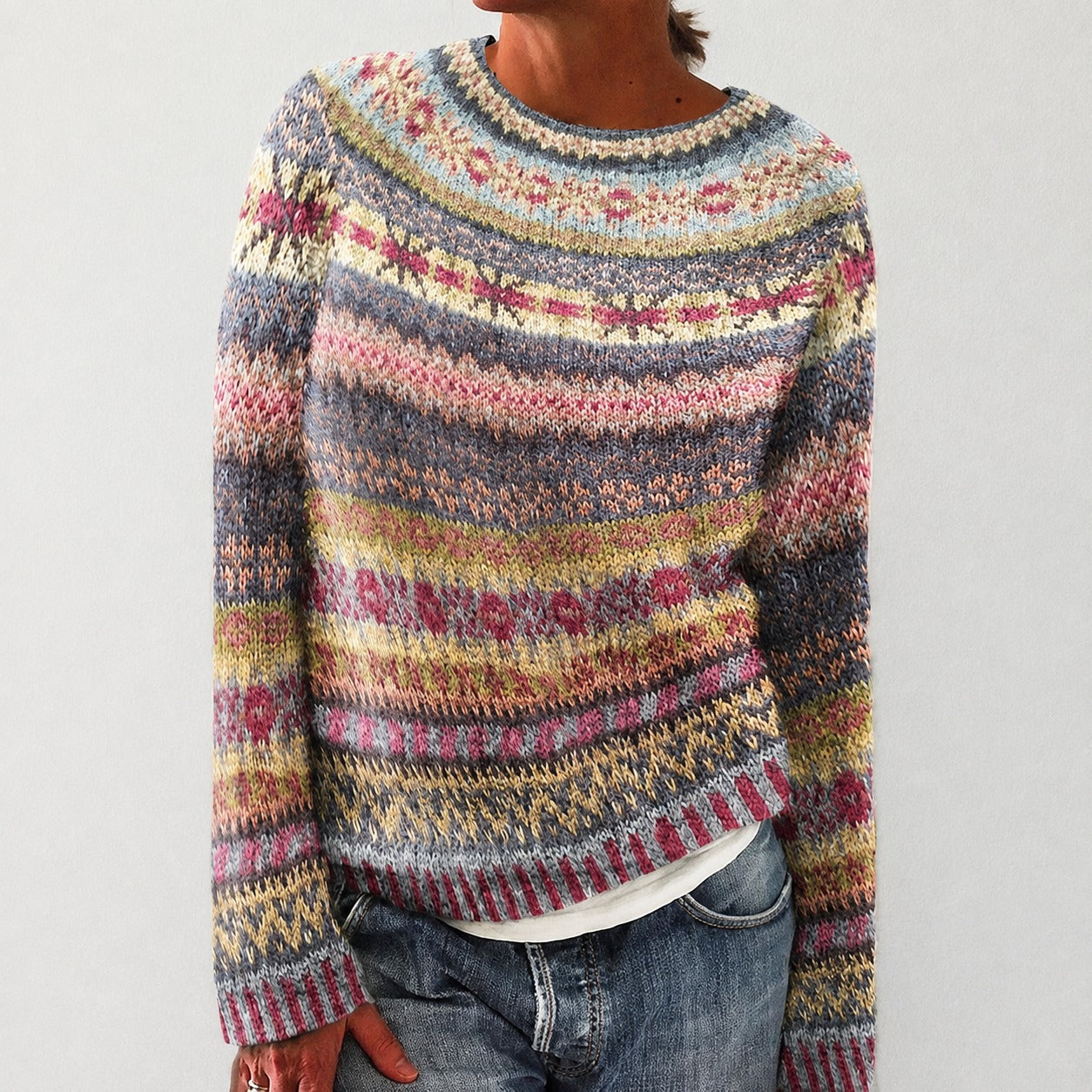Olivia - Stilvoller Pullover mit Muster