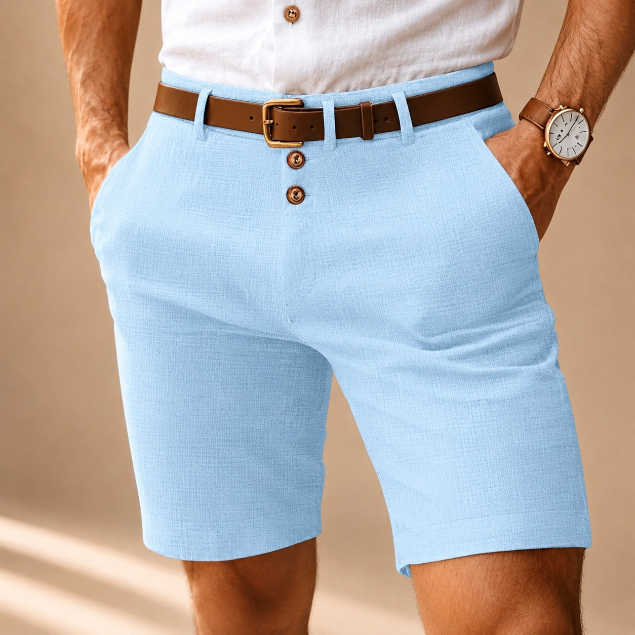 Herbie - Freizeitshorts mit Knopfakzenten