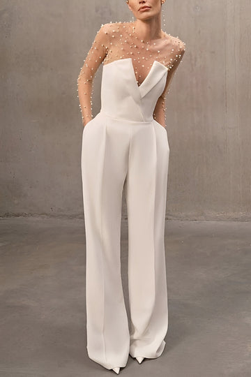 Nadine - Eleganter Jumpsuit ohne Schulterträger