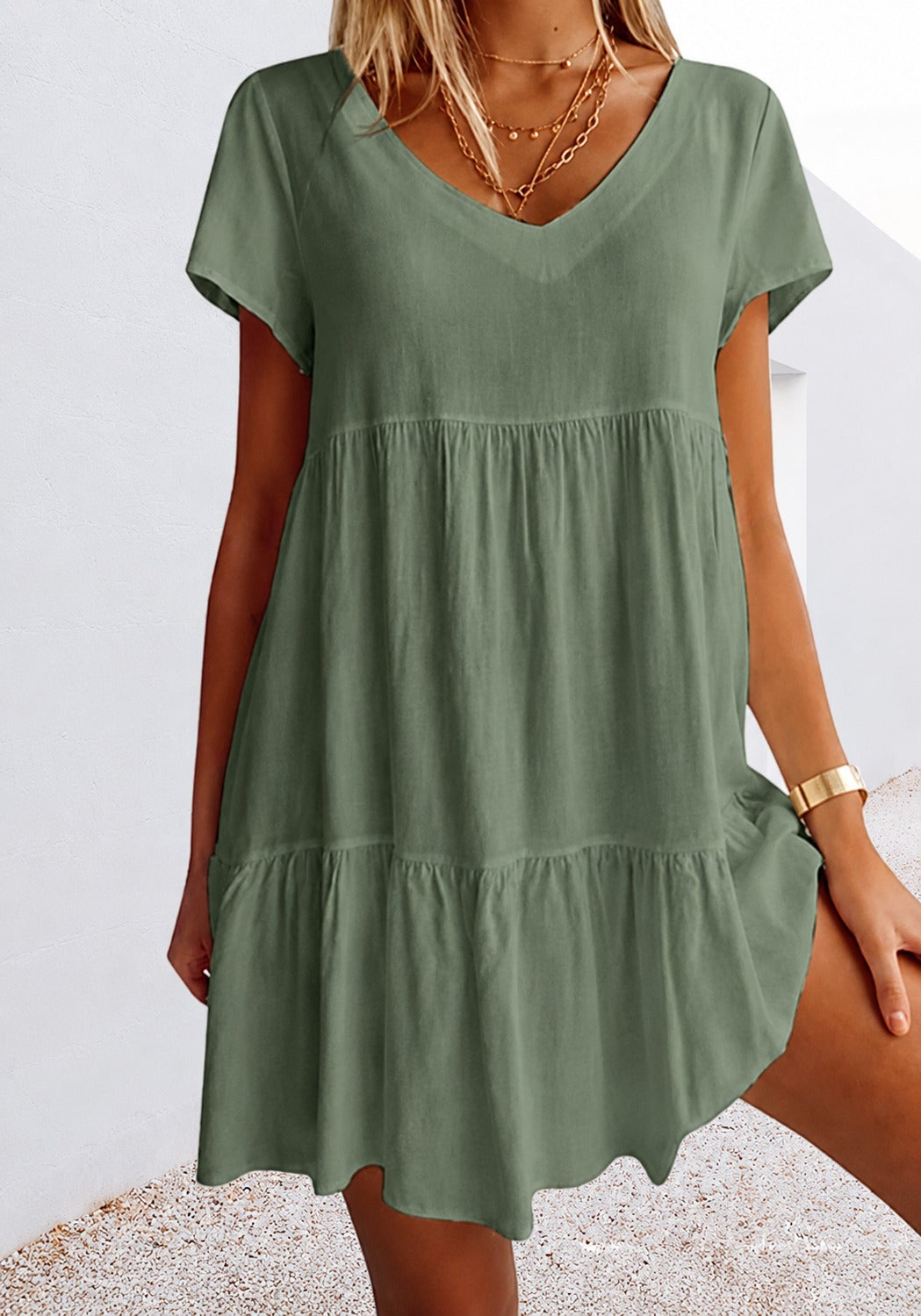 Cordelia - Bequemes Weites Minikleid