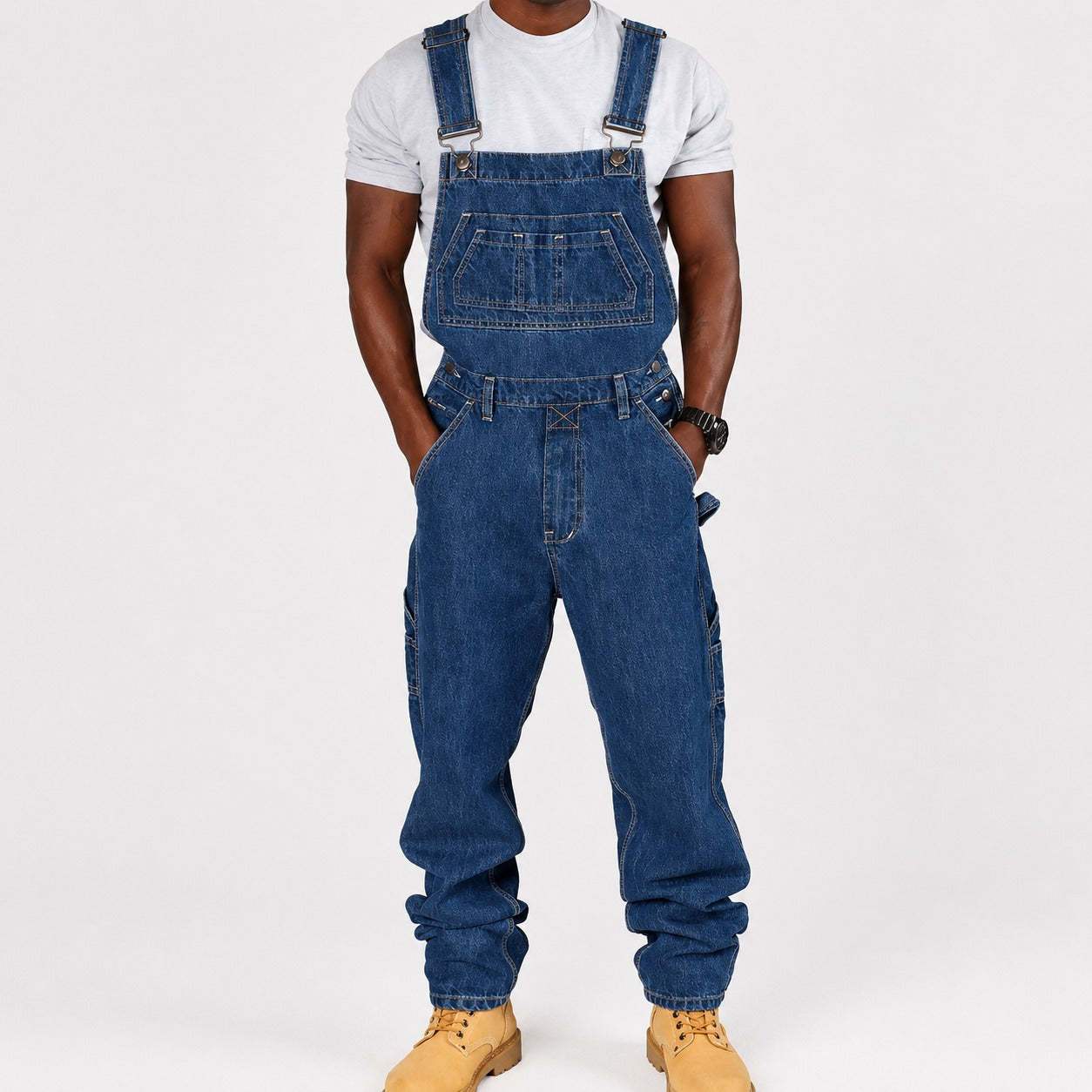 Stefan - Modische Cargo-Hose mit gewaschenem Look und zahlreichen Taschen
