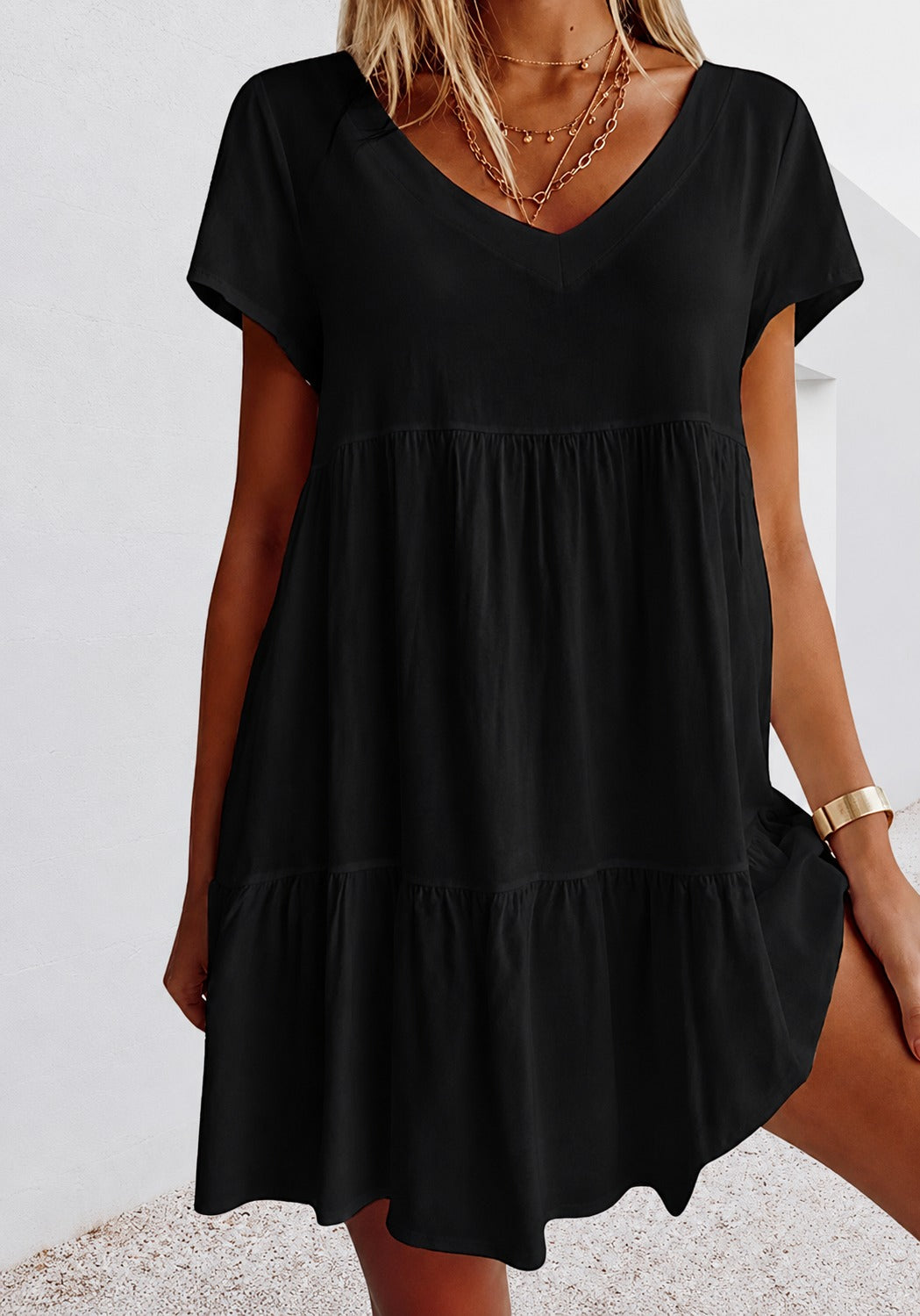 Cordelia - Bequemes Weites Minikleid