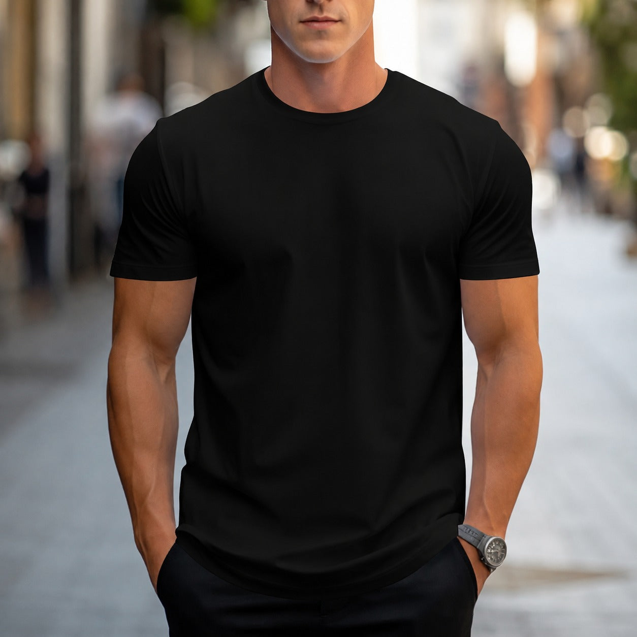 Owen - Legeres, unifarbenes Herren-T-Shirt