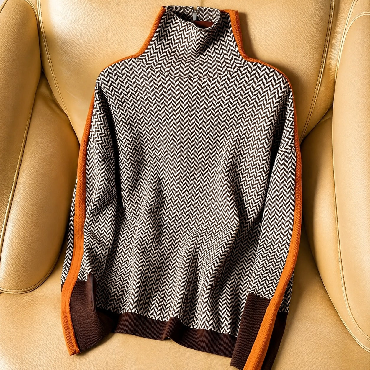 Anita - Eleganter Damen-Rollkragenpullover