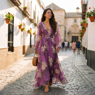 Leanne - Maxikleid mit floralem Muster und sanftem Fall