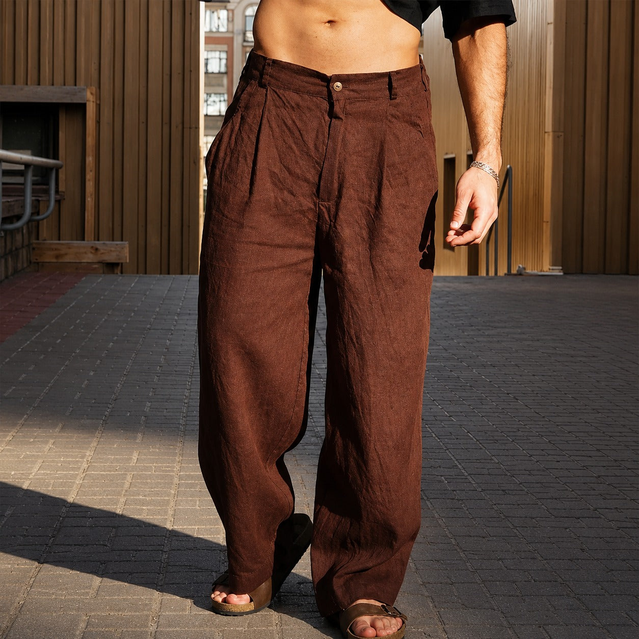 Brandon - Weite Hose mit luftigem Bein