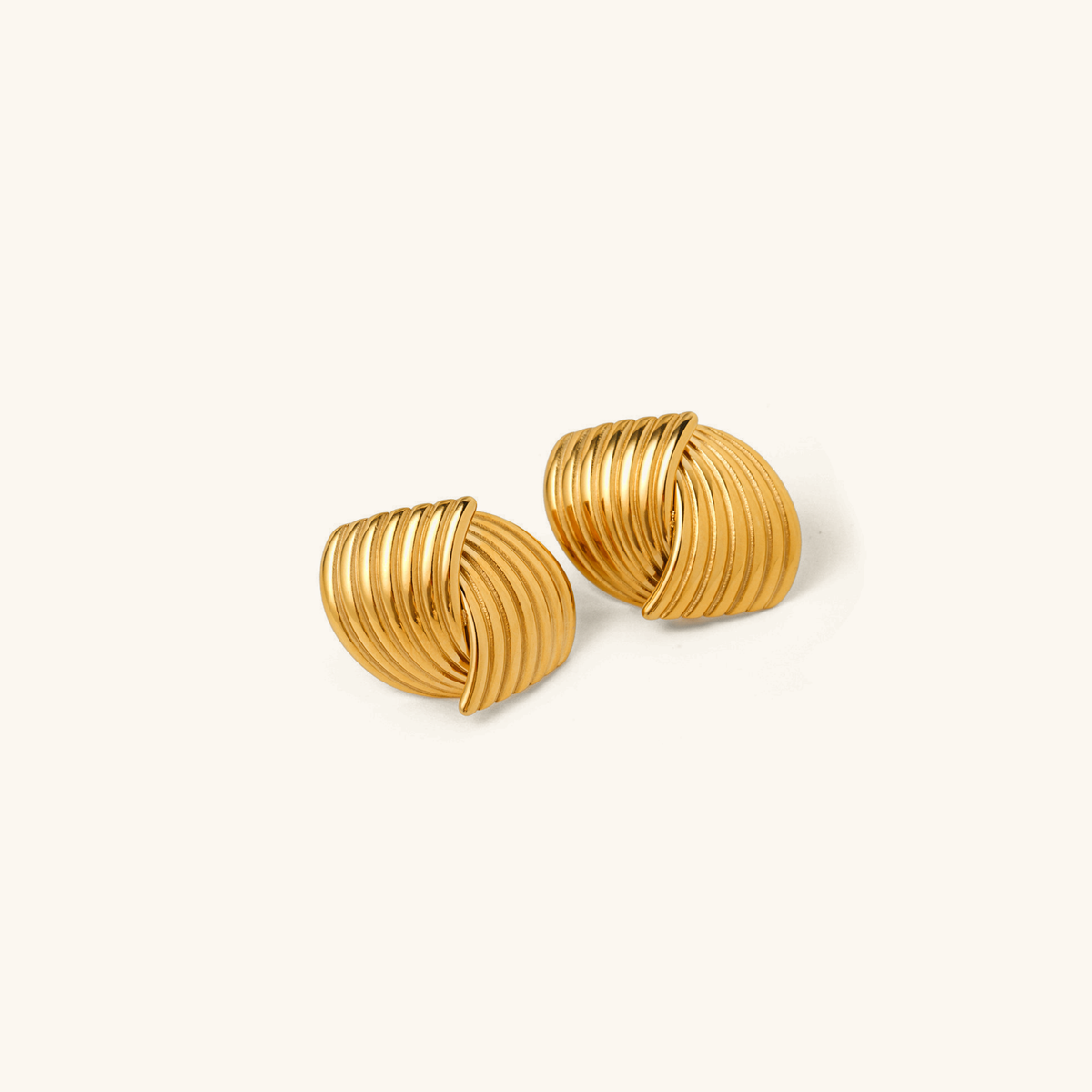 Sonia - Wellenohrringe in Gold