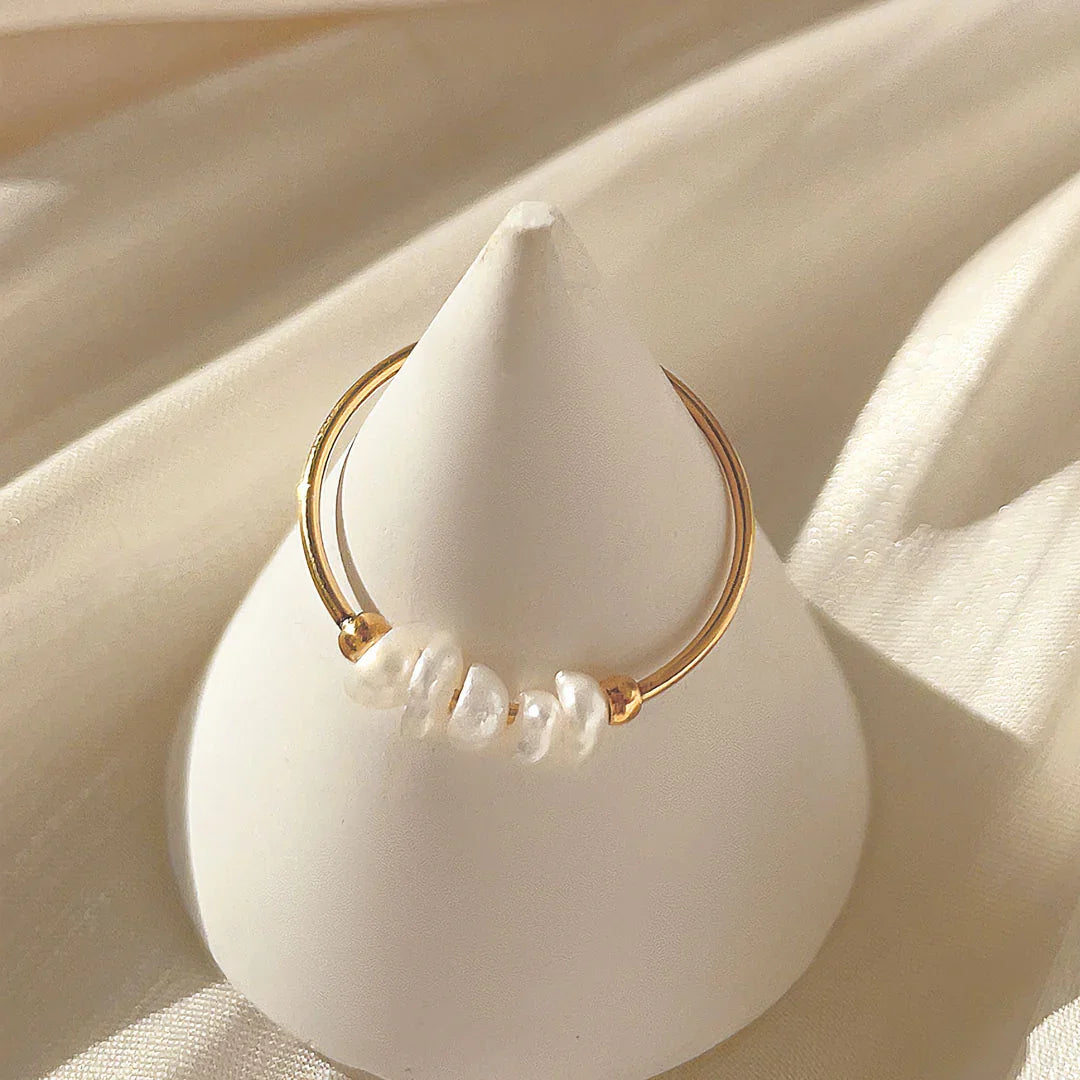 Miori – Perlenring in Gold