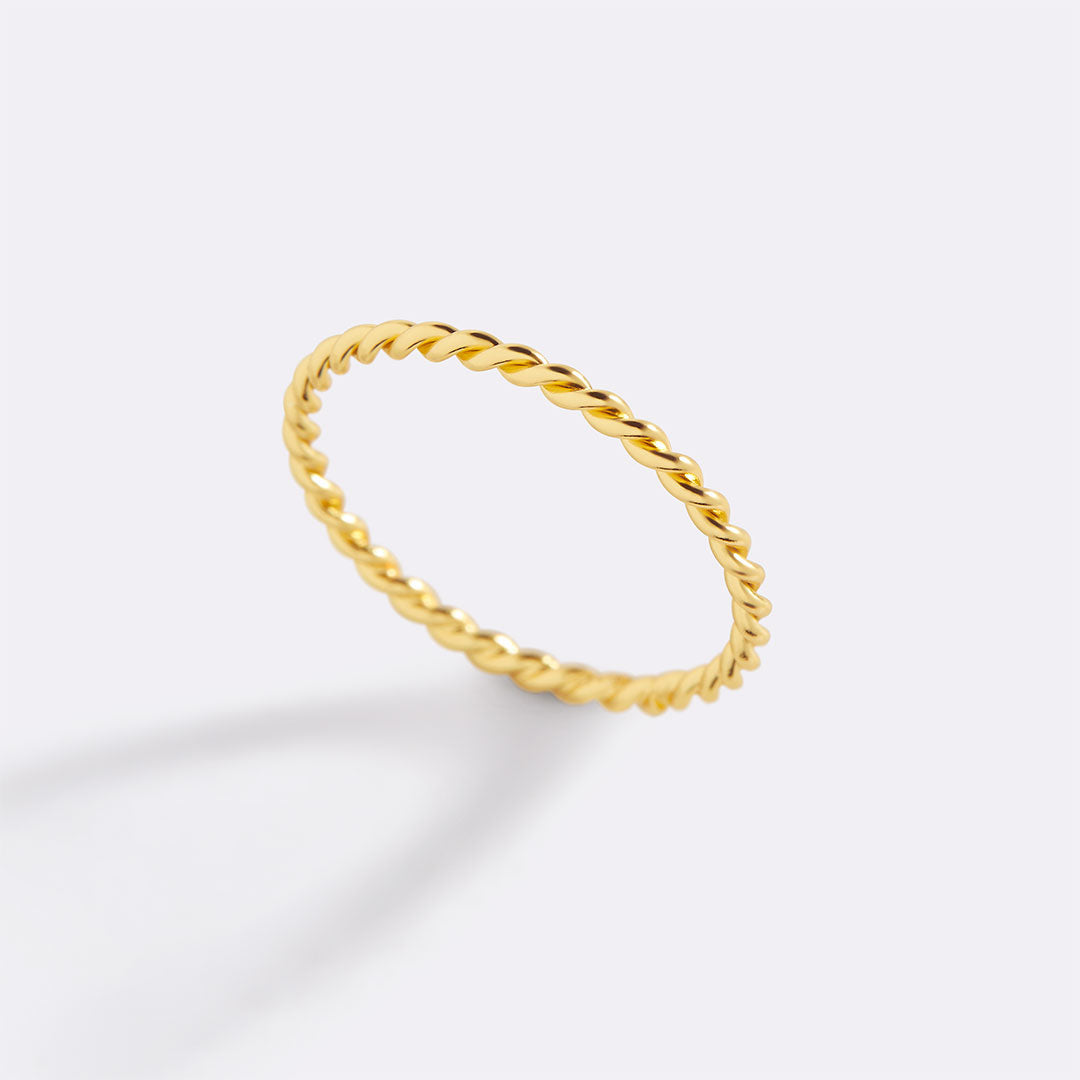 Manon – Geflochtener Ring zum Stapeln