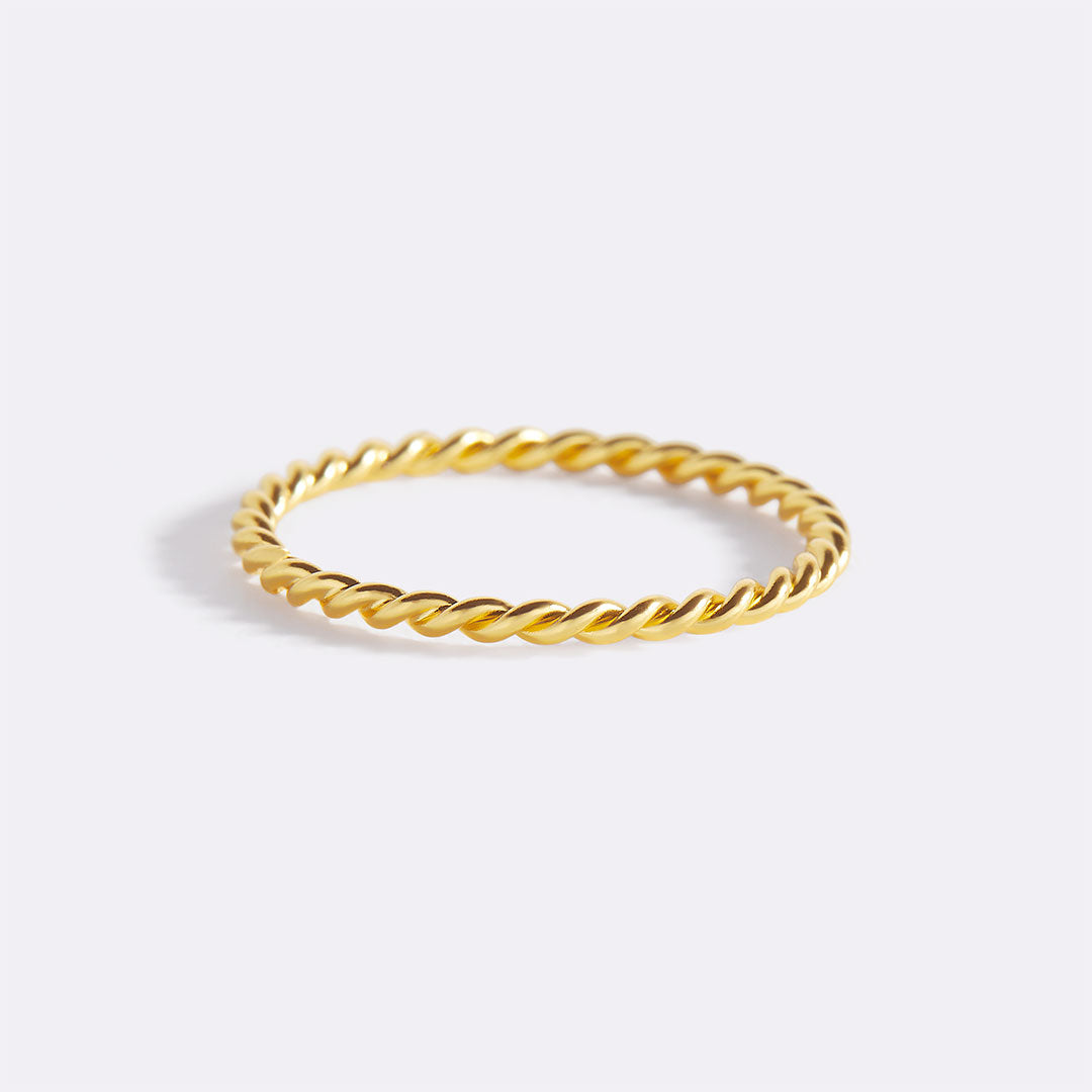 Manon – Geflochtener Ring zum Stapeln