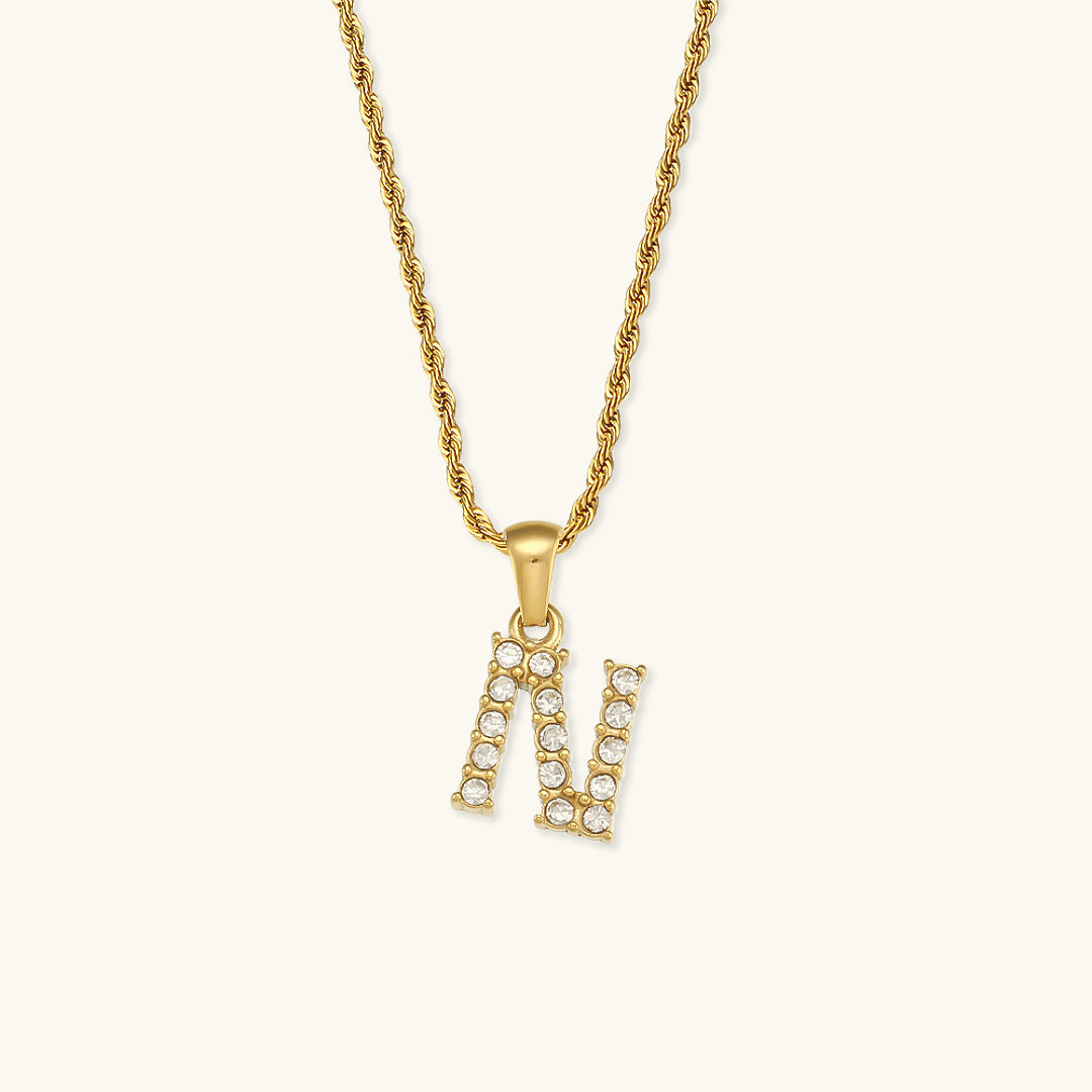 Maeve - Kette mit Initialen und Diamanten