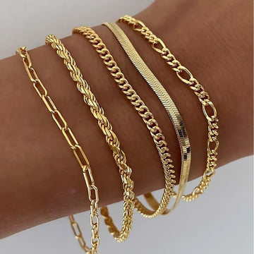 Elara – Set aus schlichten Armbändern für Frauen