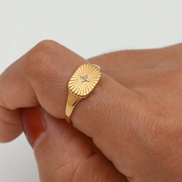 Aglaia - Sonniger Goldring