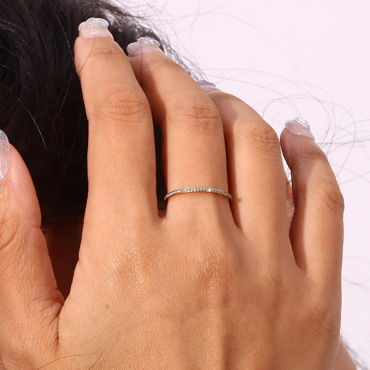 Zarra – funkelnder Pavé-Ring in Gold