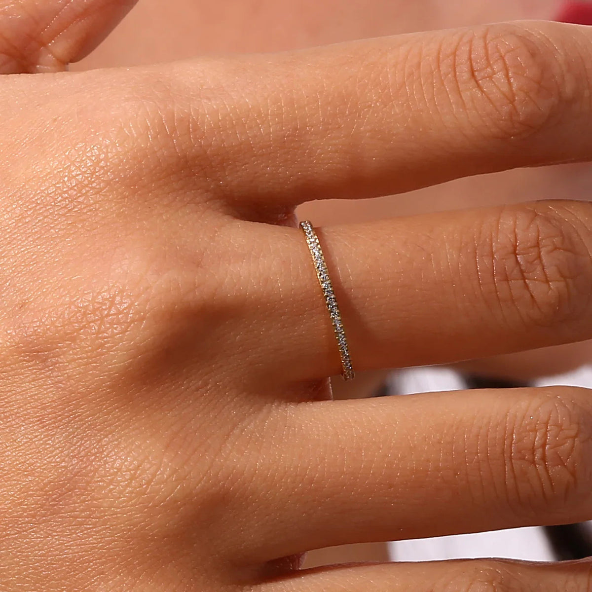 Zarra – funkelnder Pavé-Ring in Gold