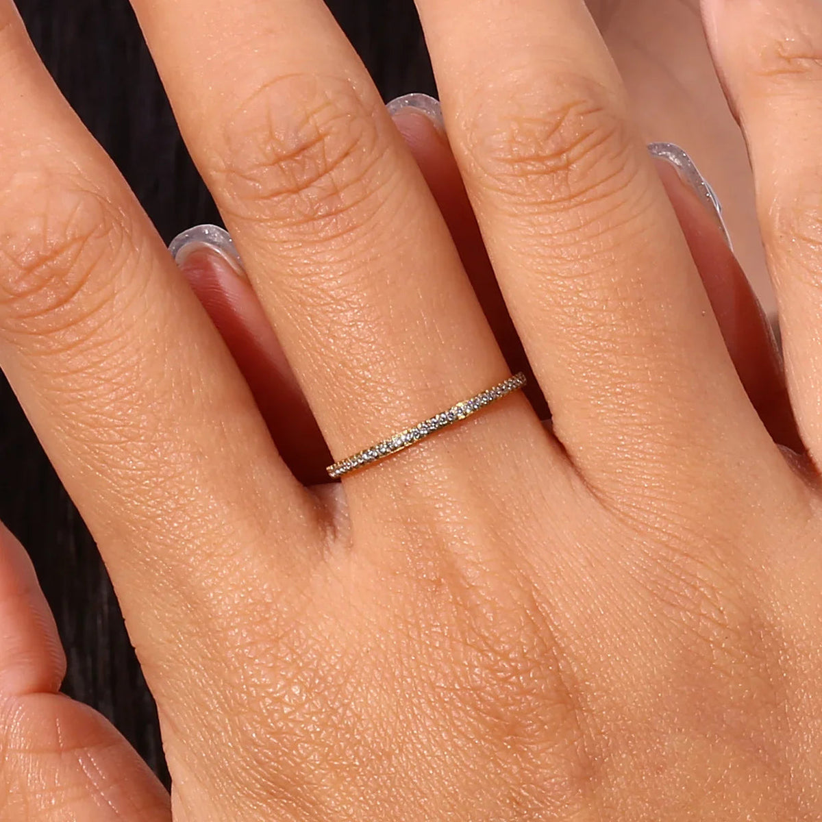 Zarra – funkelnder Pavé-Ring in Gold