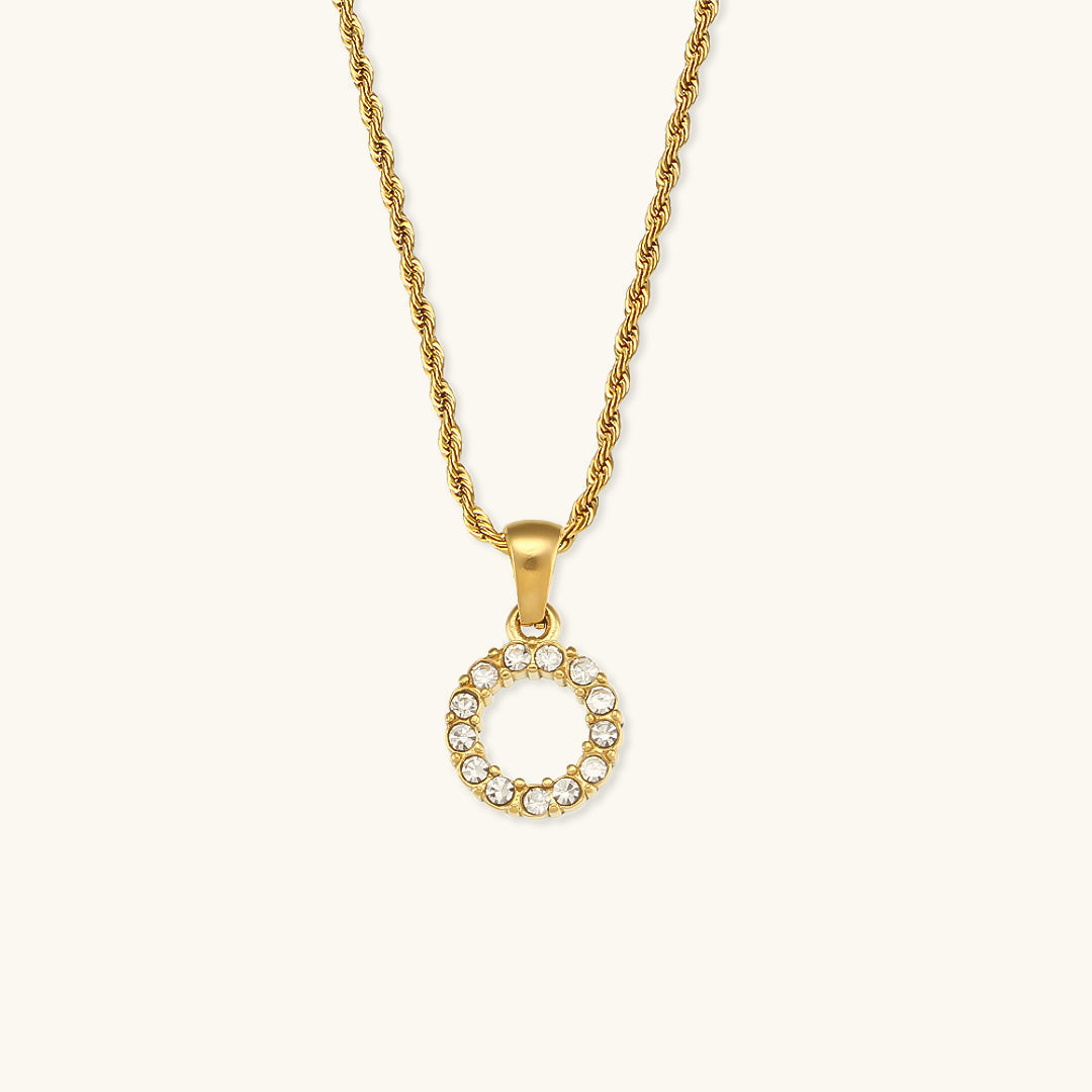 Maeve - Kette mit Initialen und Diamanten