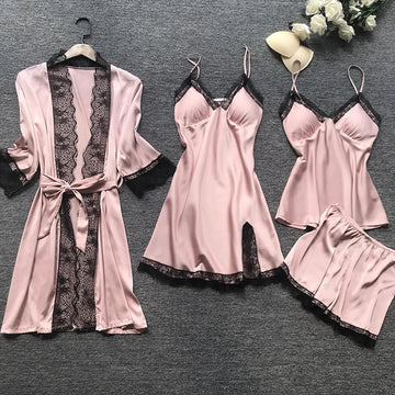 Luna - Schlafanzug-Set mit Spitze