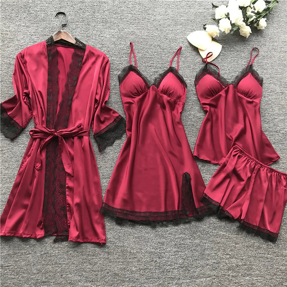 Luna - Schlafanzug-Set mit Spitze