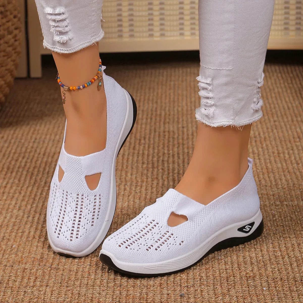Madelline - Damen Slipper mit Keilabsatz