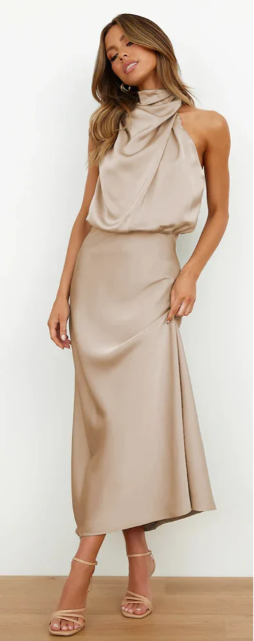 Luna - Maxikleid mit Drapierung
