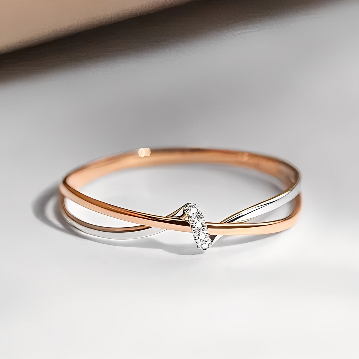 Eleane – Eleganter bicolor Unendlichkeit-Ring