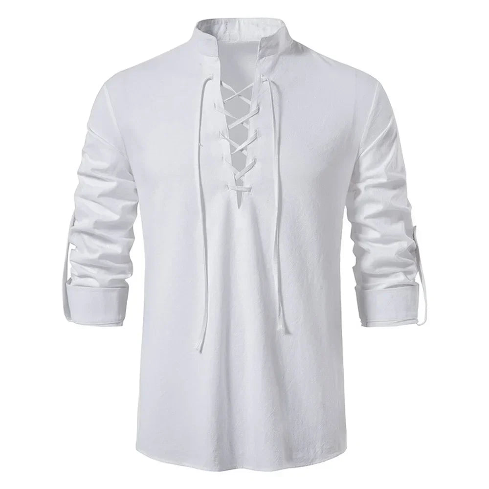 Oliver - Bluse mit langen Ärmeln und Schnürdetails