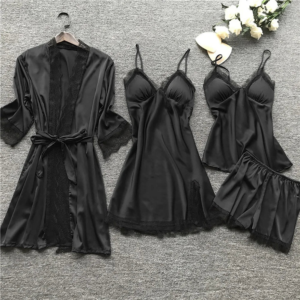 Luna - Schlafanzug-Set mit Spitze