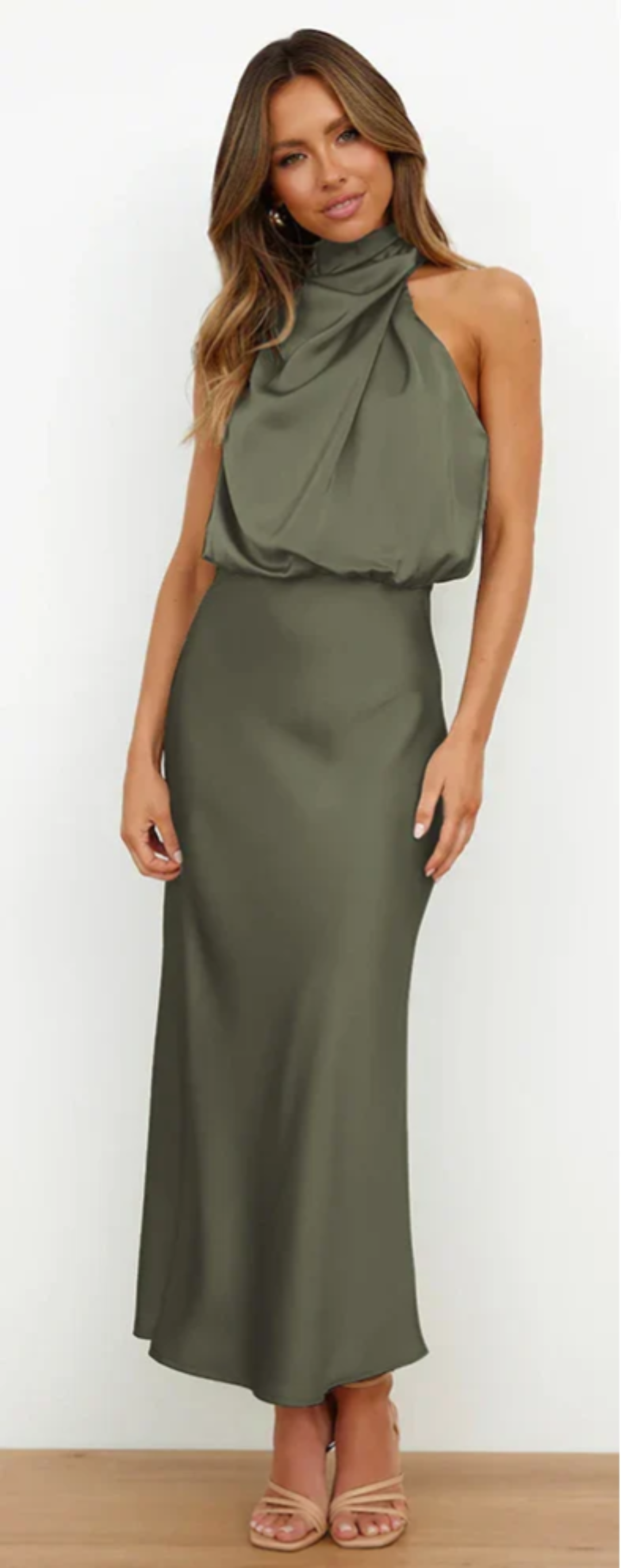 Luna - Maxikleid mit Drapierung