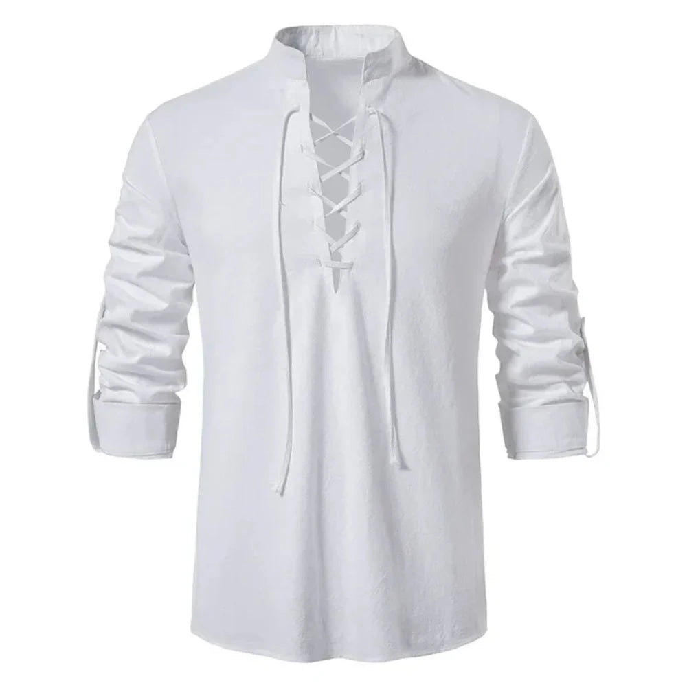 Oliver - Bluse mit langen Ärmeln und Schnürdetails