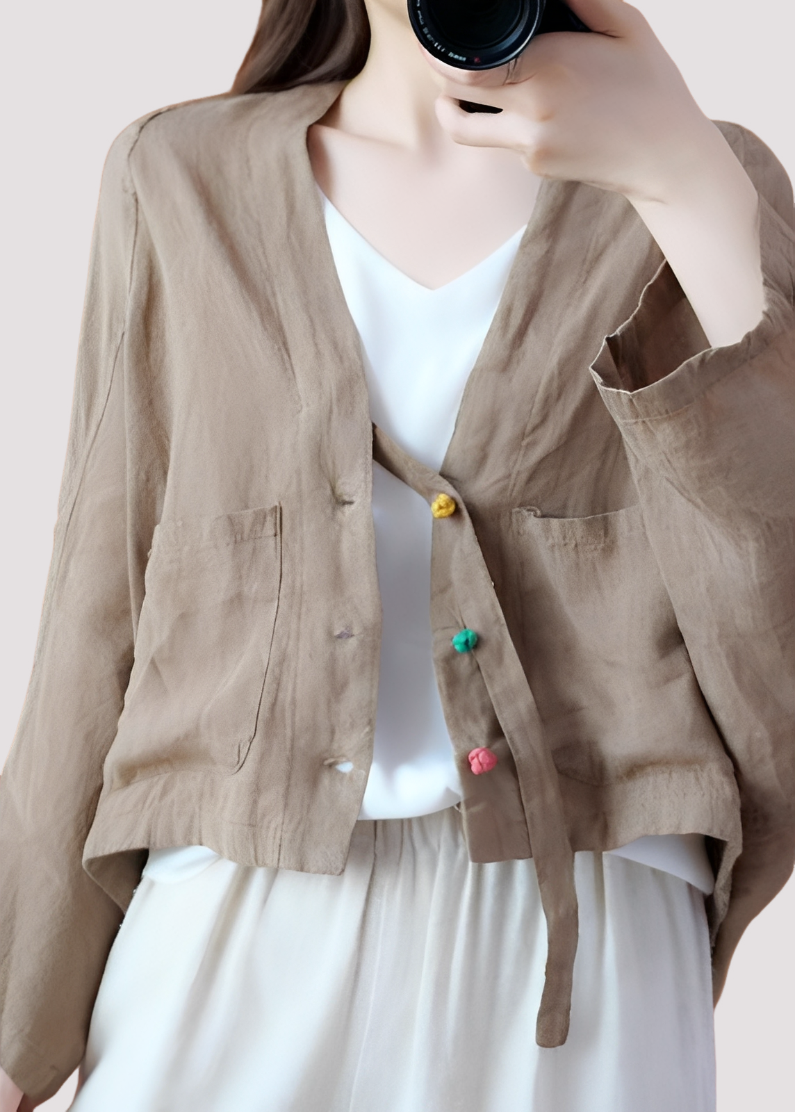 Tilly - Komfortabler, weit geschnittener Damen-Cardigan mit Taschen