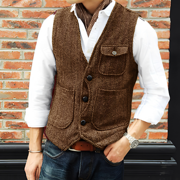 Matthew - Eleganter Tweedmantel