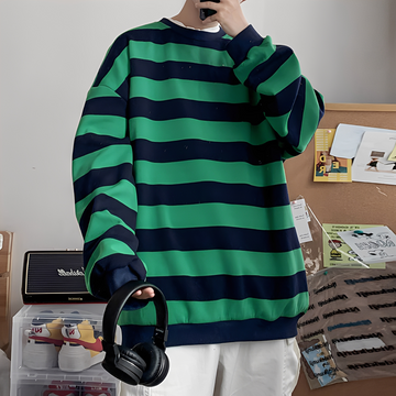 Christian - Herrenpullover im lockeren Stil mit Streifen