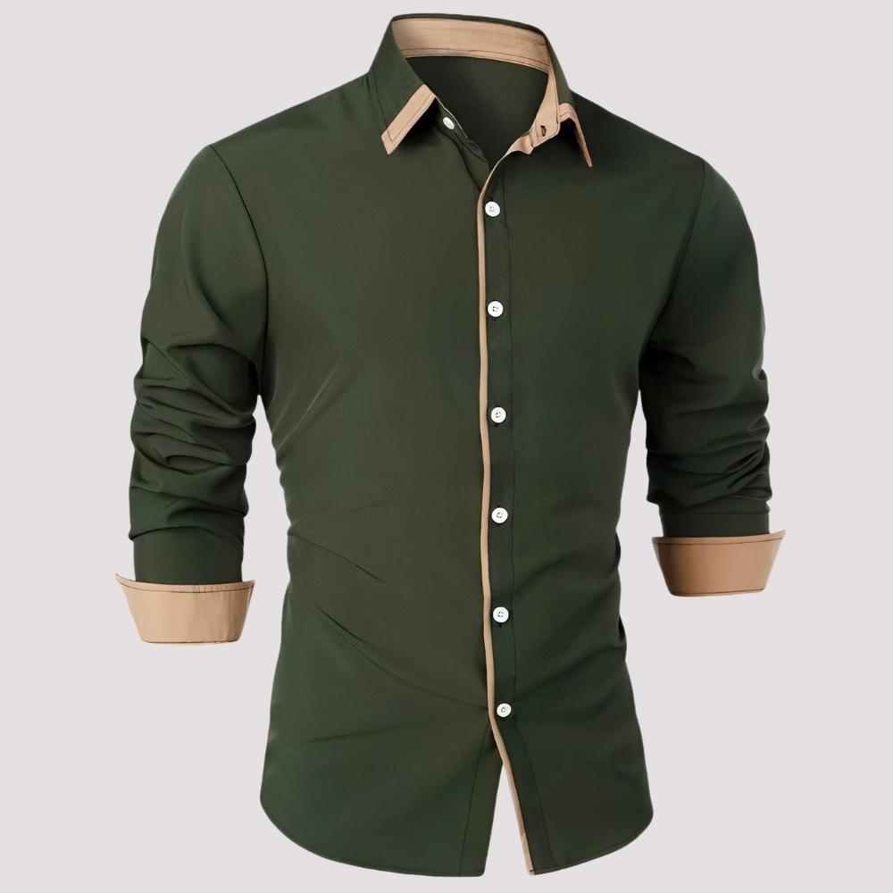 Samuel - Stilvolles Langarm-Overshirt für Herren