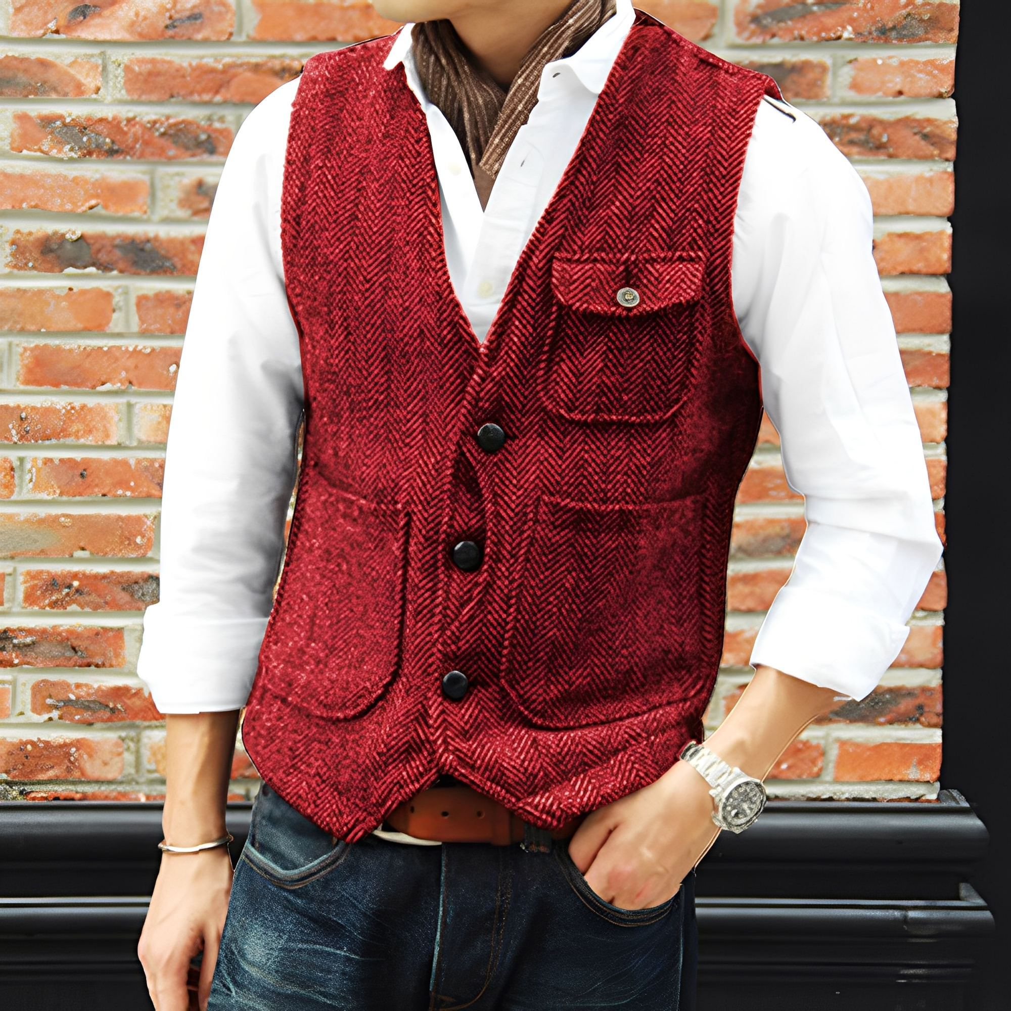 Matthew - Eleganter Tweedmantel
