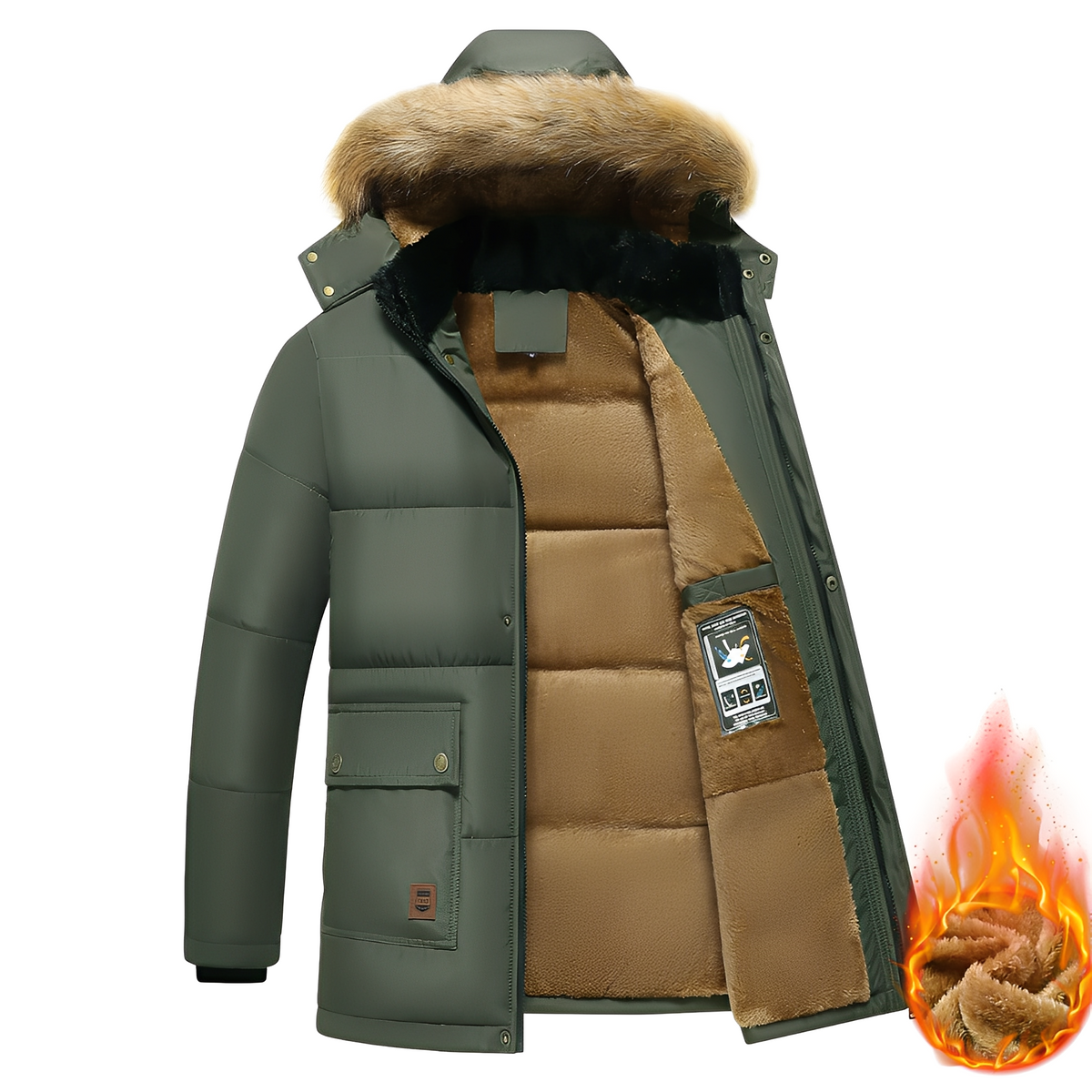 Crispian - Angenehme Jacke mit Kapuze