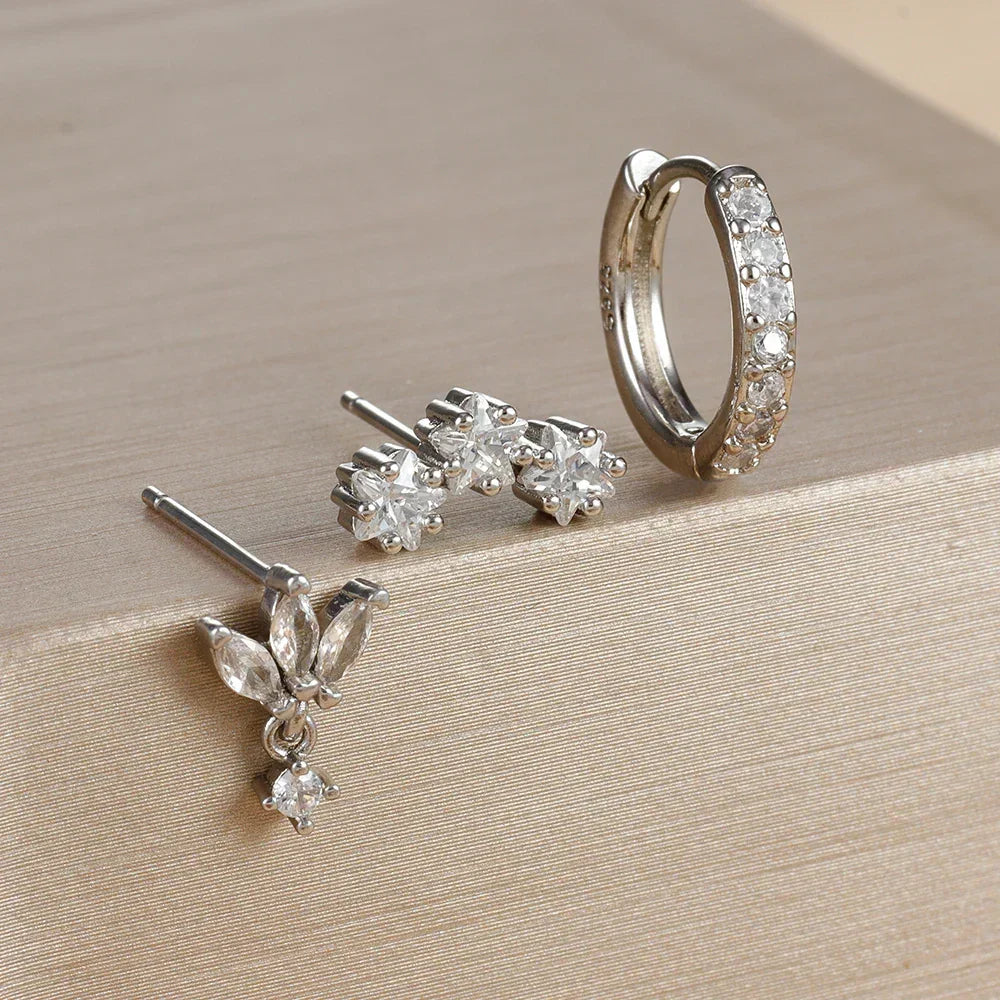 Nova – Set mit Diamant-Ohrsteckern