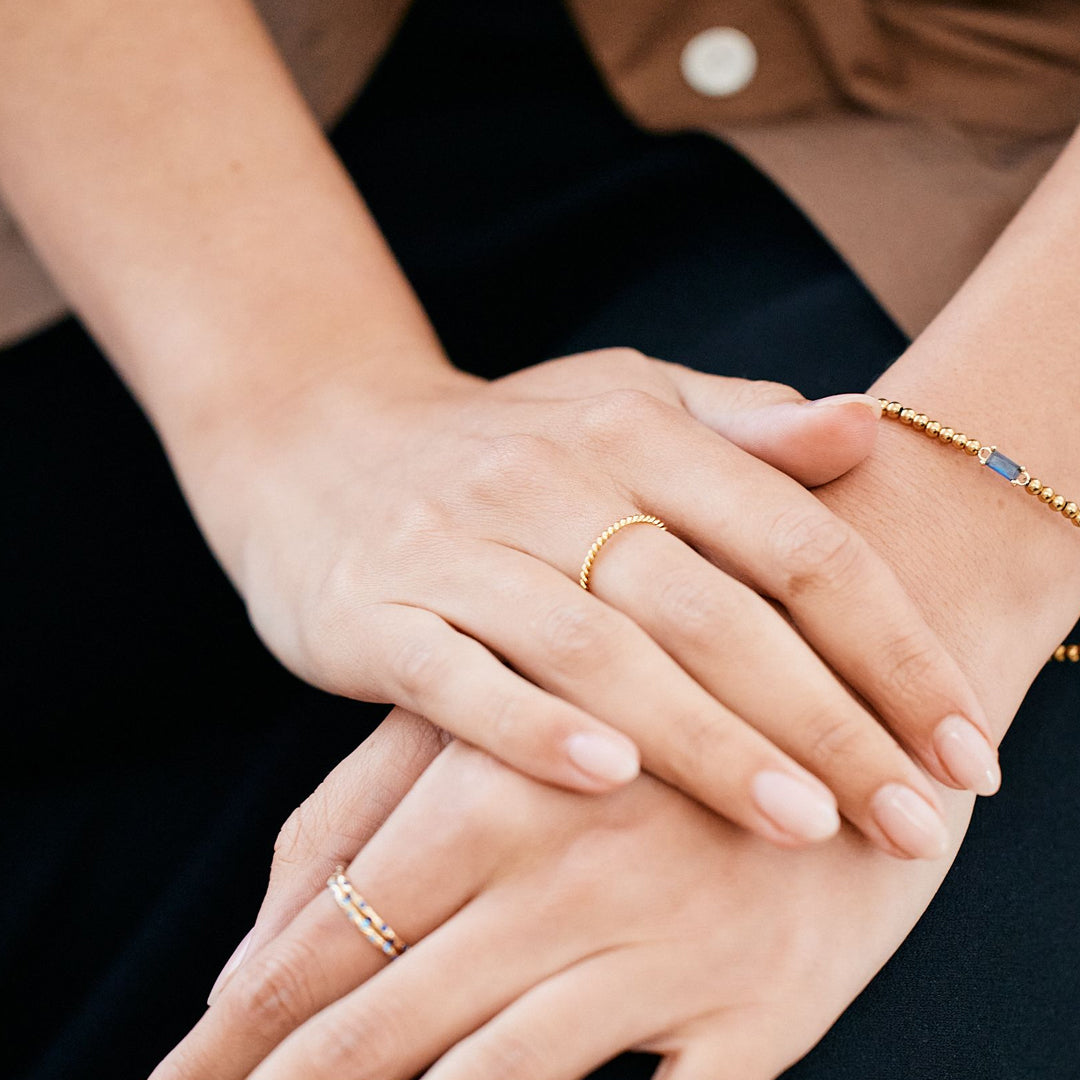 Manon – Geflochtener Ring zum Stapeln
