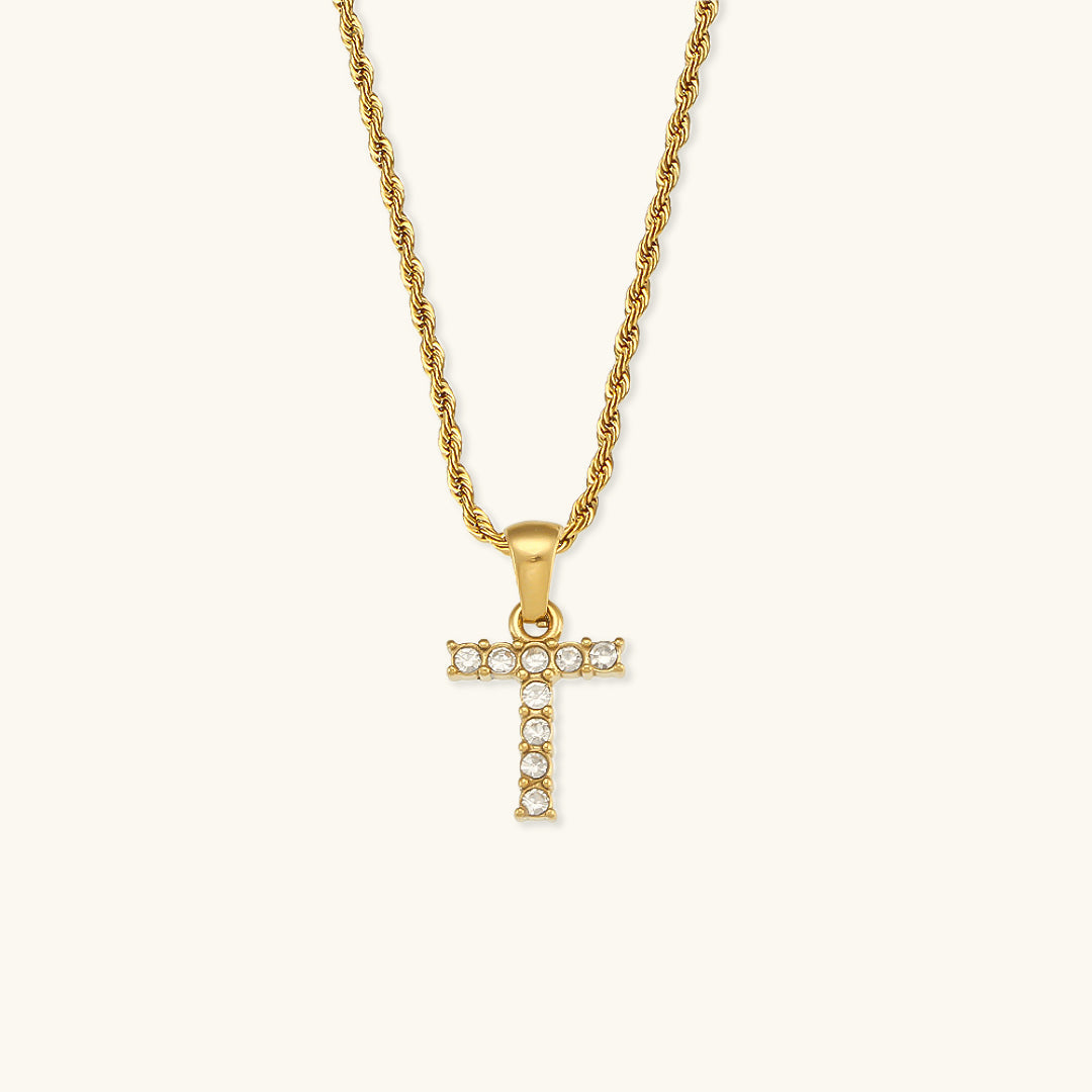 Maeve - Kette mit Initialen und Diamanten