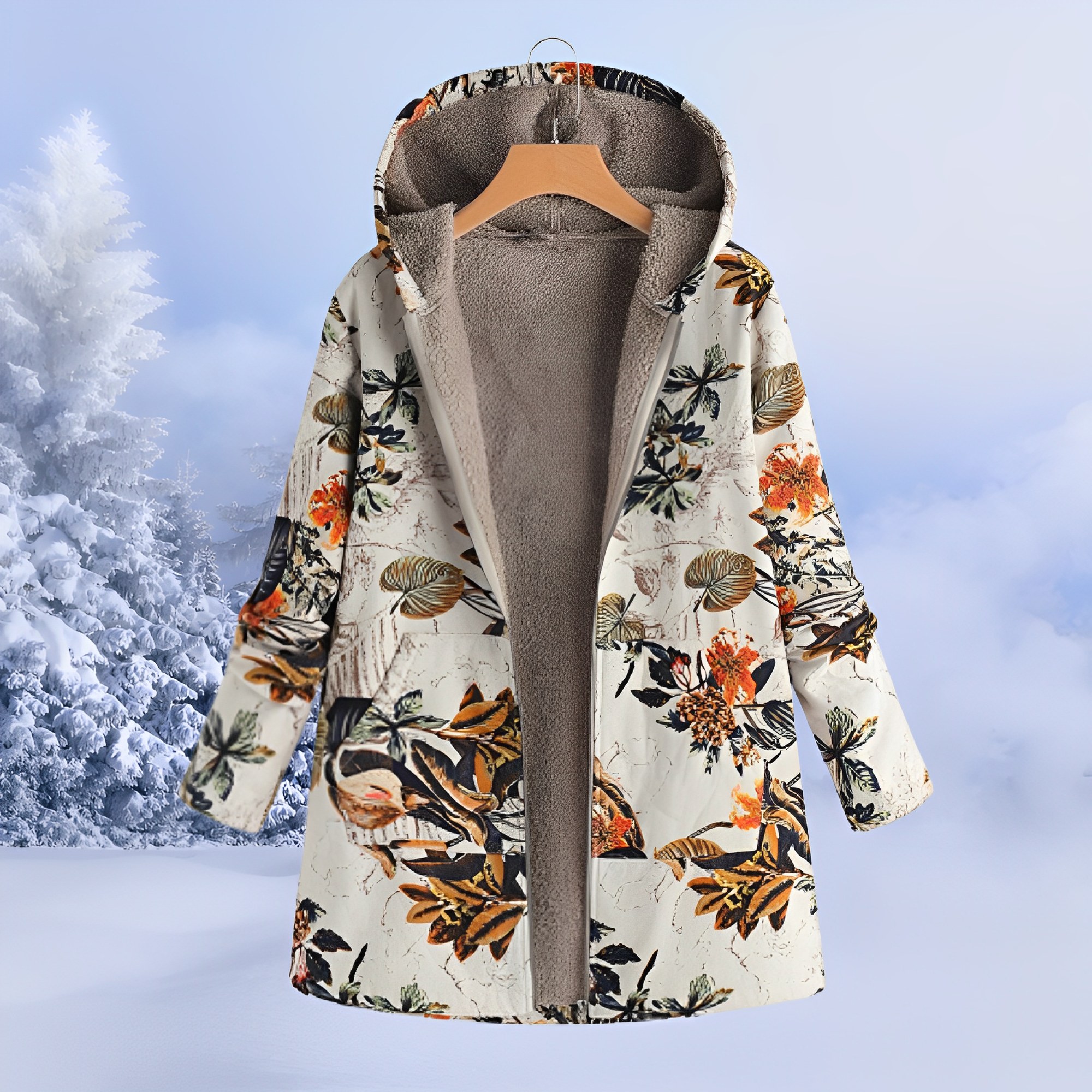 Jasmin - Zeitgemäße, wärmespendende Kapuzenjacke
