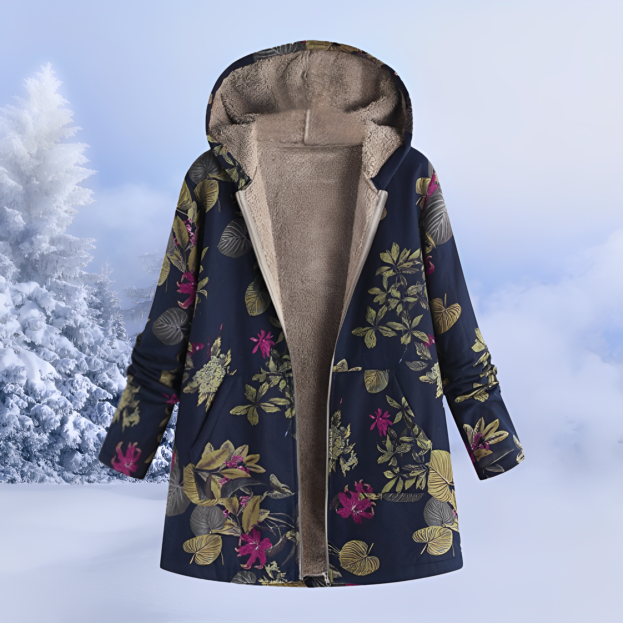 Jasmin - Zeitgemäße, wärmespendende Kapuzenjacke
