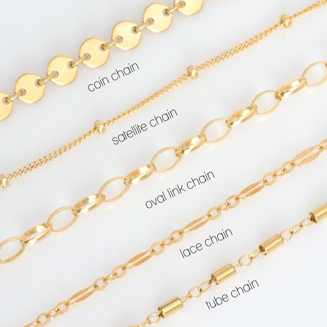 Halskette mit Ketten-Disk-Armband - Set aus Schichtenarmbändern