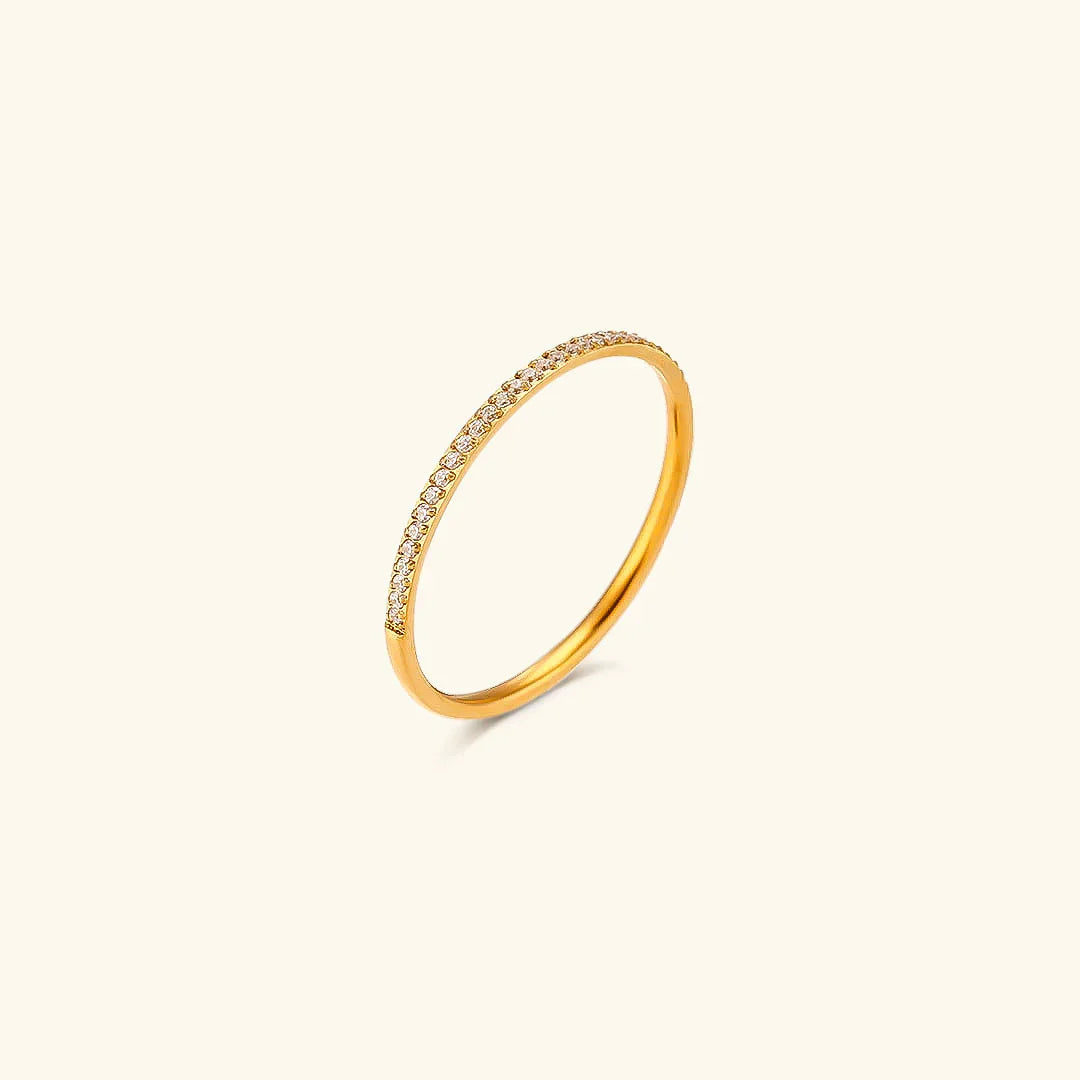Zarra – funkelnder Pavé-Ring in Gold