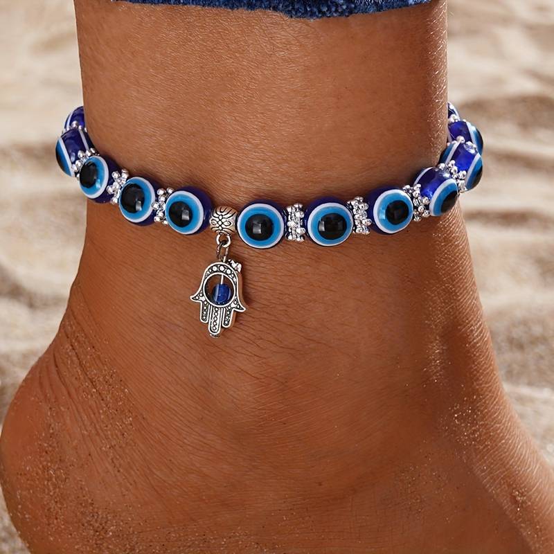 Evil Eye Ocean Style Knöchelband - Karma und Glück