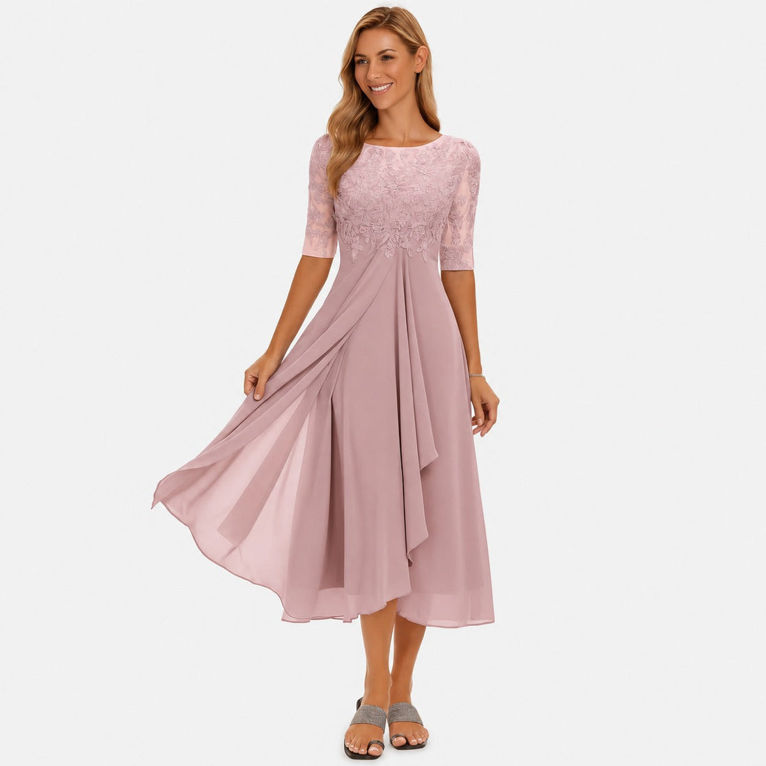 Ximena - Stilvolles Damenkleid in Knielänge