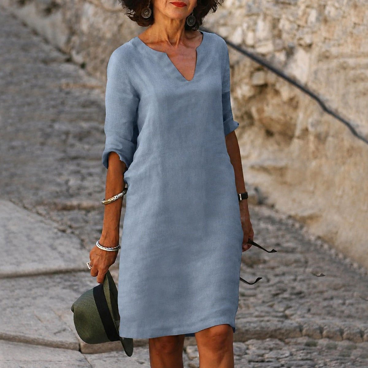Sara - Stilvolles, schlichtes Kleid