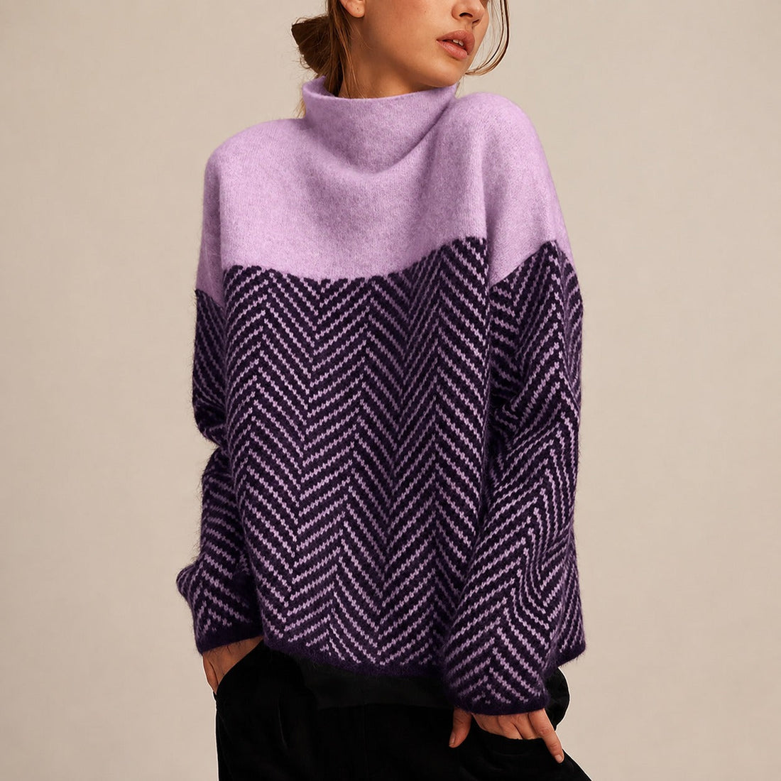 Yancy - Stylischer, dicker Damenpullover
