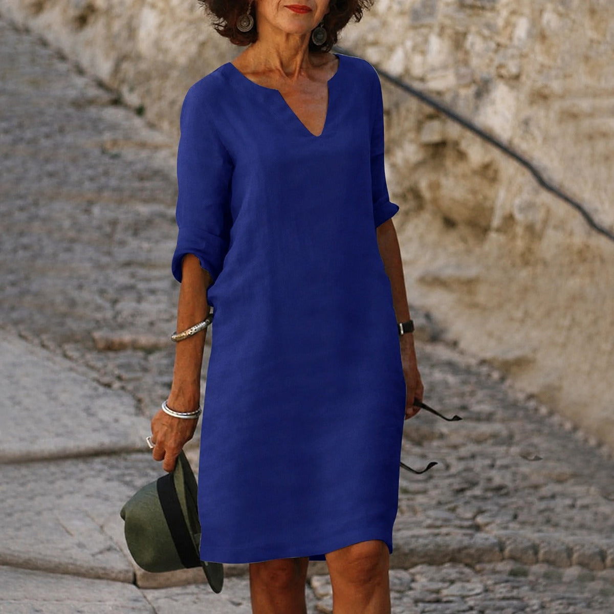 Sara - Stilvolles, schlichtes Kleid