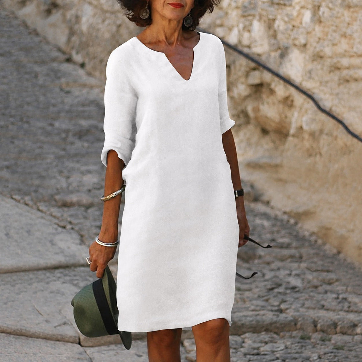 Sara - Stilvolles, schlichtes Kleid
